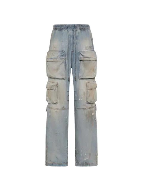 cargo-pockets drawstring jeans by AMIRI
