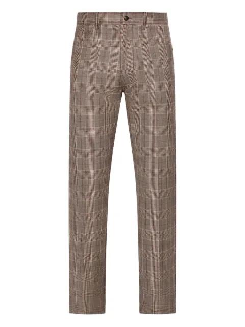 check boot-cut trousers by AMIRI