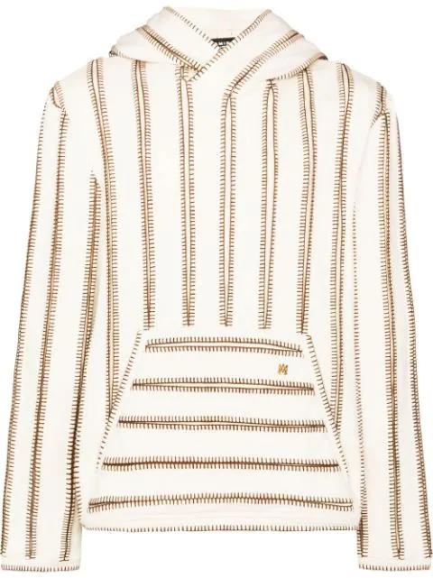 contrast-stitch sweatshirt by AMIRI