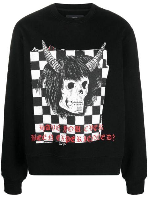 cotton graphic-print sweatshirt by AMIRI