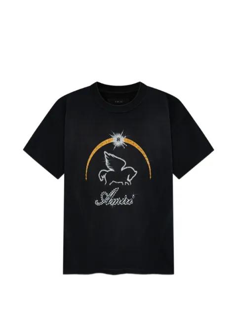 crystal-embellished Pegasus T-shirt by AMIRI