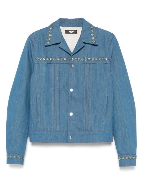 crystal-embellished jacket by AMIRI
