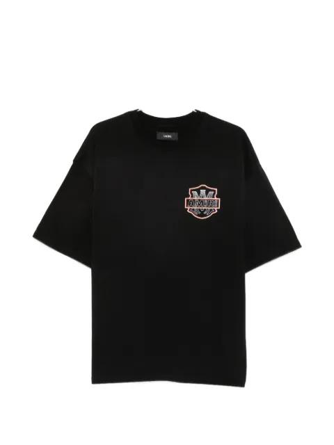 crystal-embellished logo-print T-shirt by AMIRI