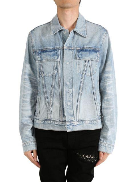 distressed-effect denim jacket by AMIRI