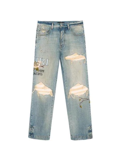 distressed jeans by AMIRI