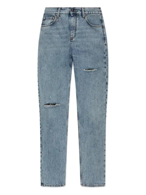 distressed knee-detail jeans by AMIRI