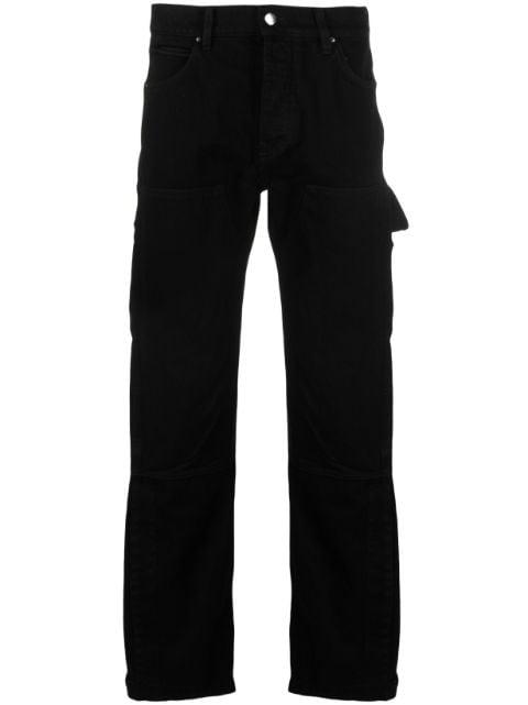 distressed straight-leg jeans by AMIRI