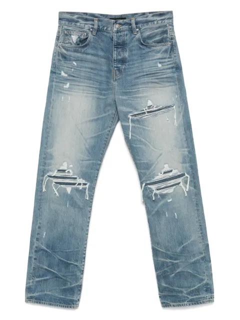 distressed straight-leg jeans by AMIRI