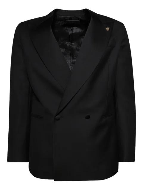 double-breasted peak-lapel blazer by AMIRI