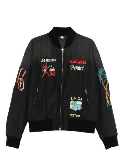 embellished bomber jacket by AMIRI