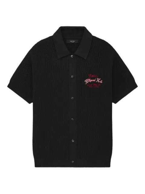 embroidered knitted shirt by AMIRI