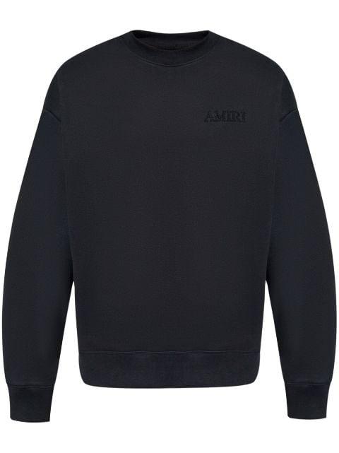 embroidered-logo sweatshirt by AMIRI