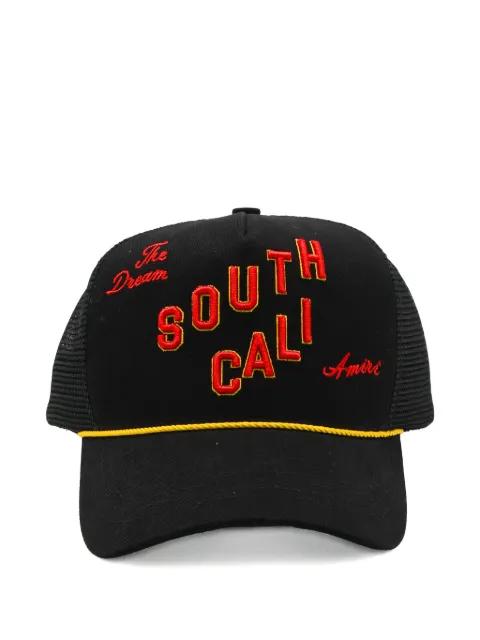 embroidered mesh-panel baseball cap by AMIRI