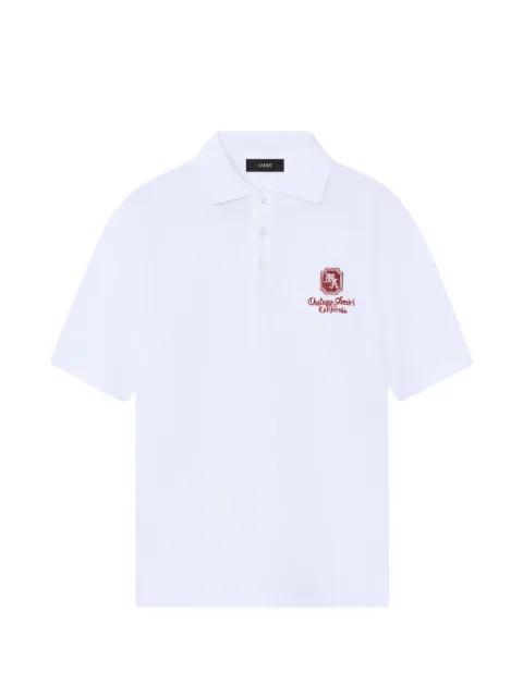 embroidered polo shirt by AMIRI