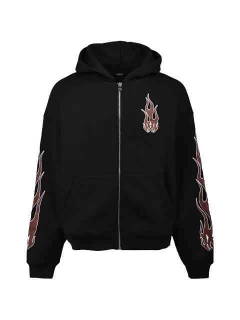 flame zip hoodie by AMIRI