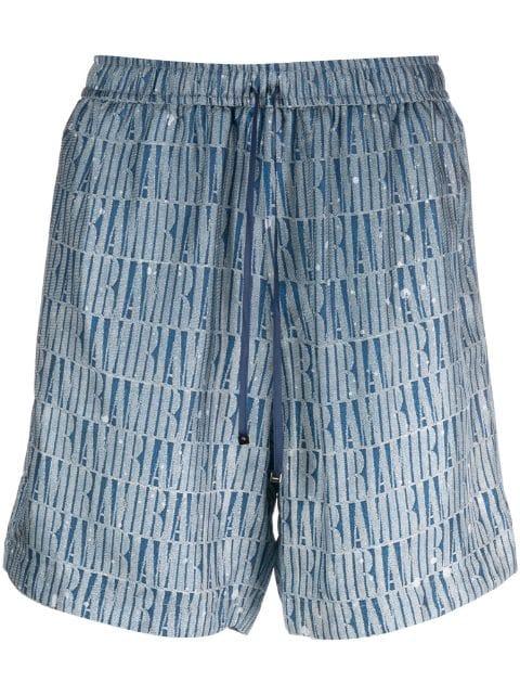 gradient drawstring shorts by AMIRI