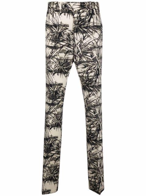 graphic-print flared trousers by AMIRI