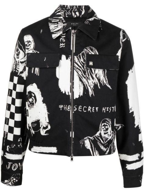 graphic-print shirt jacket by AMIRI