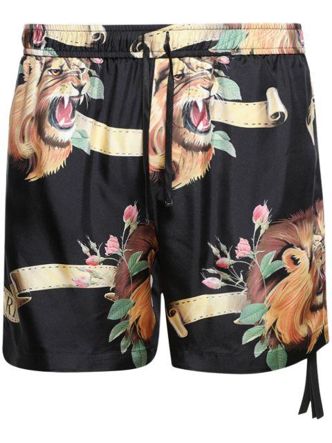 graphic-print shorts by AMIRI