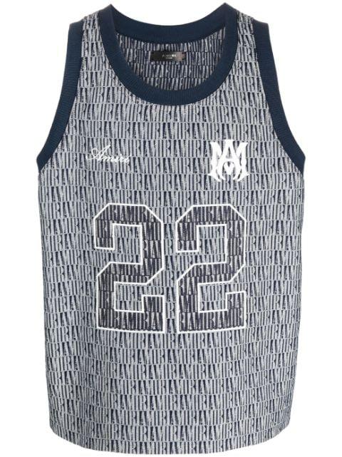 graphic-print tank top by AMIRI