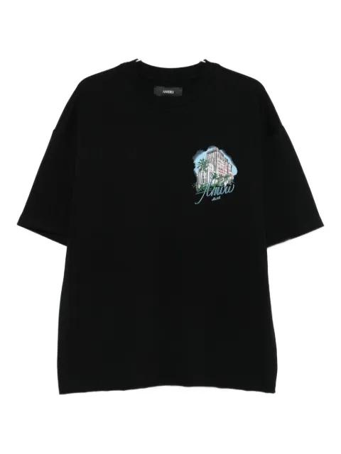 hotel-print T-shirt by AMIRI
