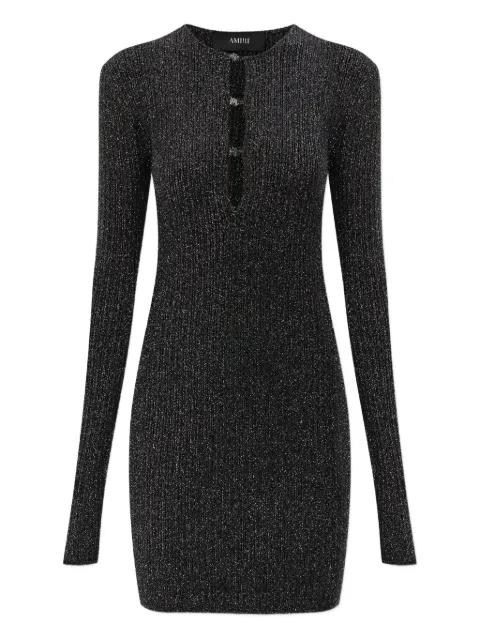 keyhole long-sleeve mini dress by AMIRI