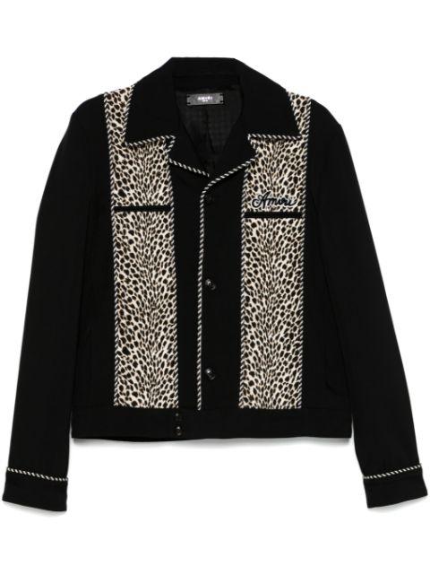leopard cadet jacket by AMIRI