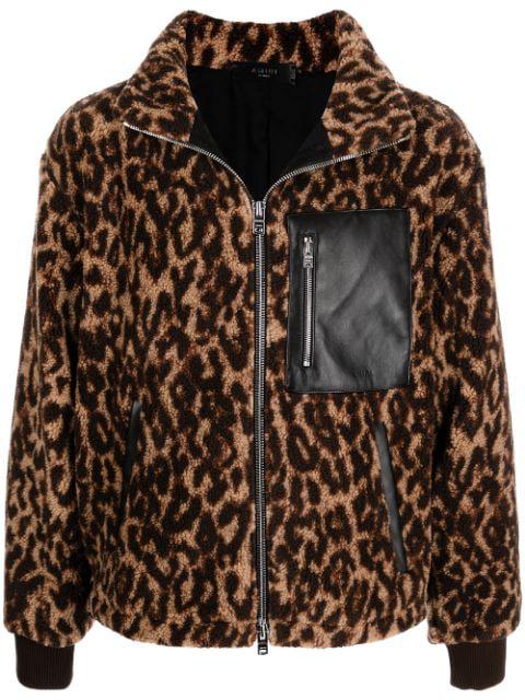 leopard-print bomber jacket by AMIRI