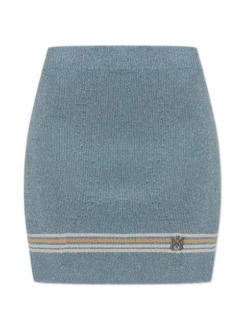 logo-detail mini skirt by AMIRI