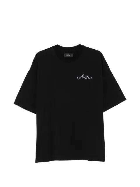 logo-embroidered T-shirt by AMIRI