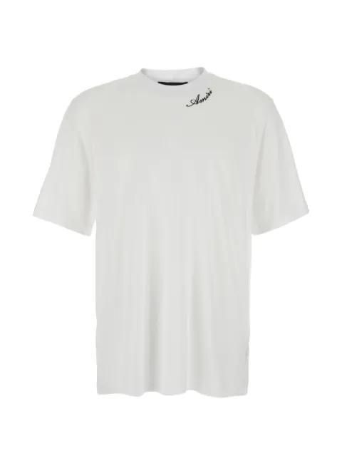 logo-embroidered T-shirt by AMIRI