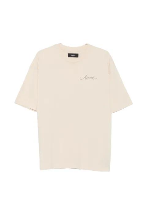logo-embroidered bandana-patch T-shirt by AMIRI