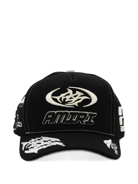 logo-embroidered baseball cap by AMIRI