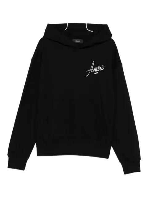 logo-embroidered hoodie by AMIRI