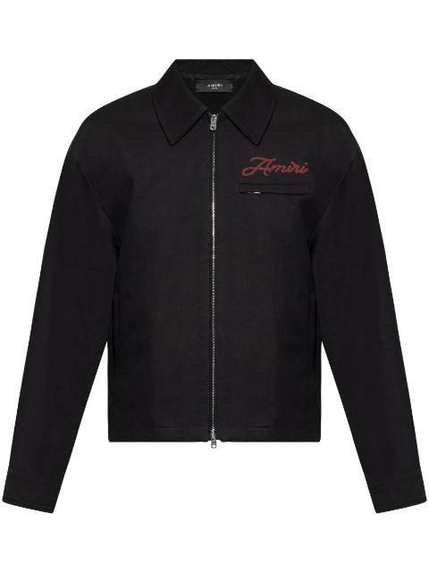 logo-embroidered jacket by AMIRI