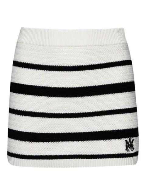 logo-embroidered mini skirt by AMIRI