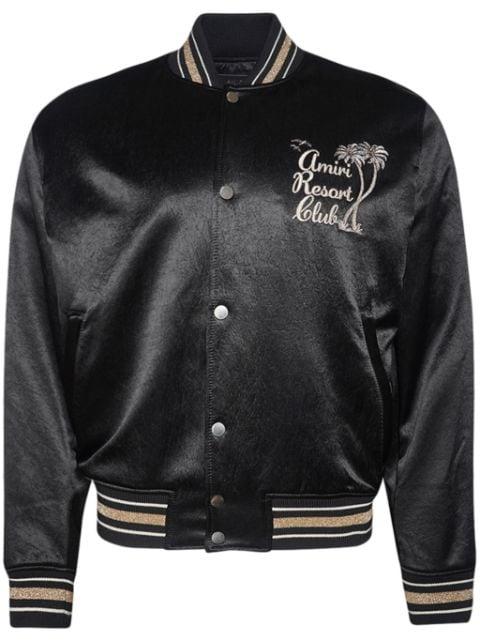 logo-embroidered track jacket by AMIRI