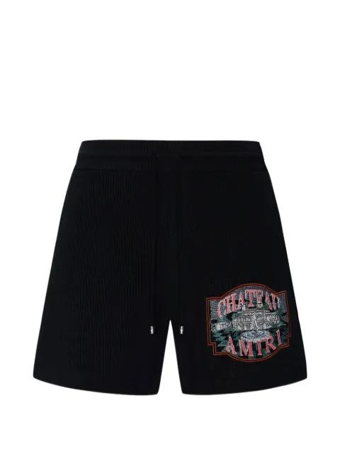 logo-graphic shorts by AMIRI
