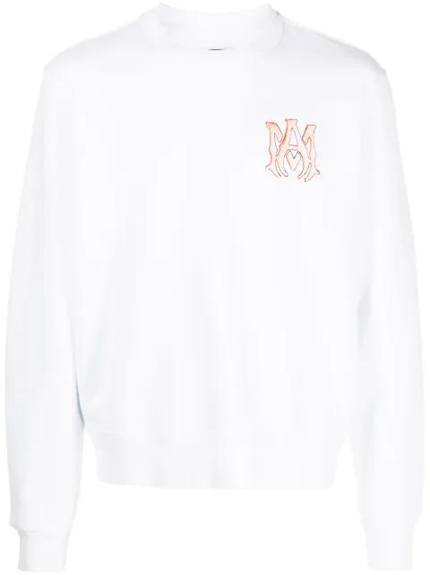 logo-lettering sweatshirt by AMIRI