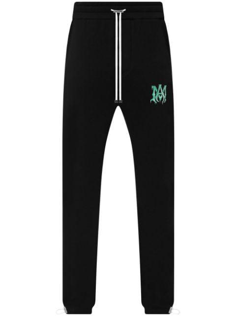logo-motif organic cotton track pants by AMIRI