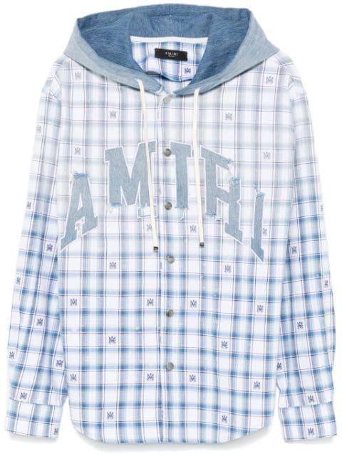 logo-patch shirt by AMIRI
