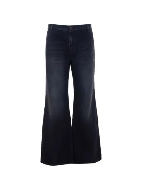 logo-patch wide-leg jeans by AMIRI