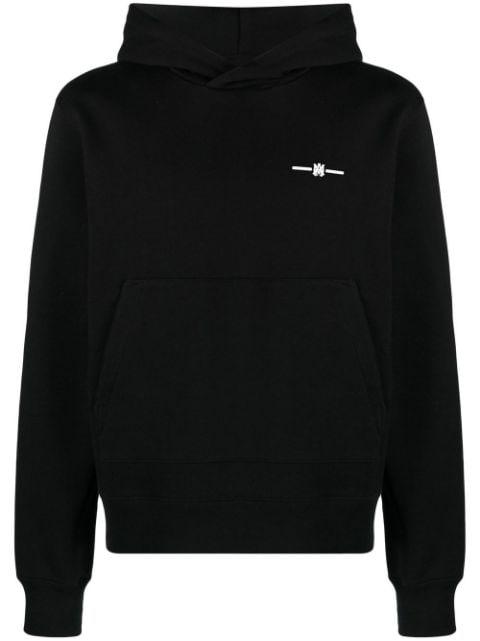 logo-print cotton hoodie by AMIRI