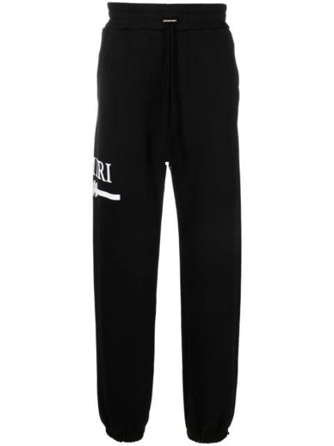 logo-print cotton track pants by AMIRI