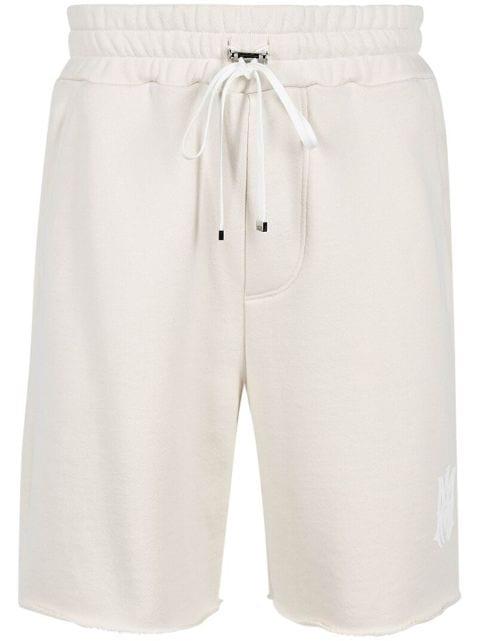 logo-print cotton track shorts by AMIRI