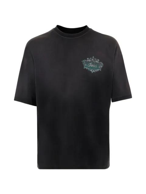 logo-print short-sleeve T-shirt by AMIRI