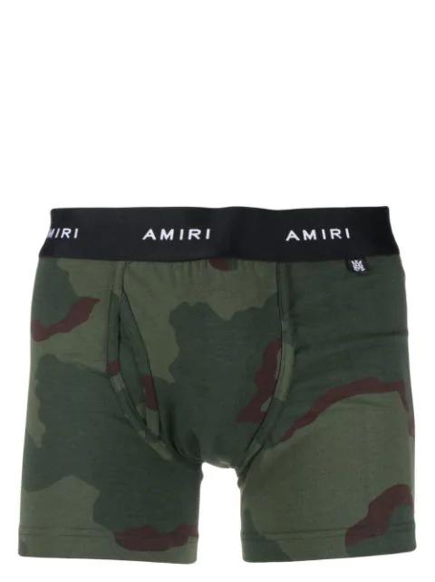 logo-waistband camouflage boxers by AMIRI