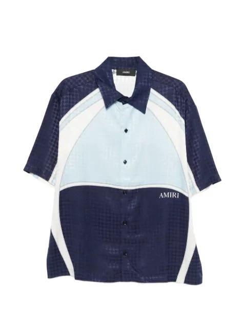 panelled button shirt by AMIRI