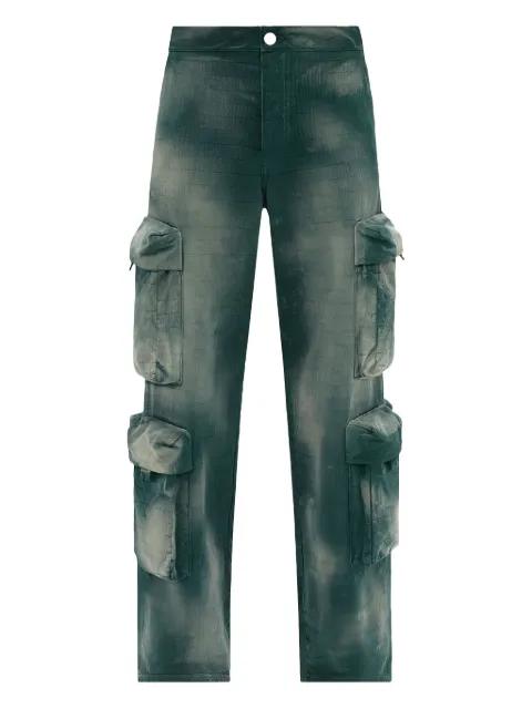 patterned-jacquard cargo trousers by AMIRI