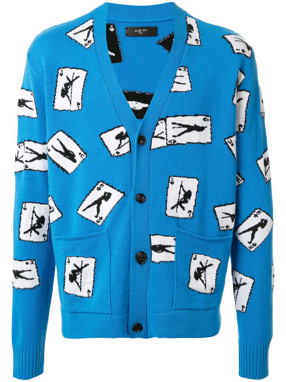 pole-dance knit cardigan by AMIRI